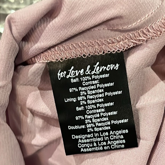 For Love & Lemons Brynne Mini Dress in Purple NWT - Picture 17 of 17